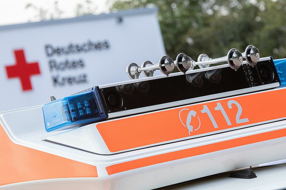 Blaulicht auf Rettungswagen